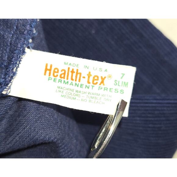 Vintage Boy's Size 7 Three Outfit Pant Jean Flannel Sweatshirt Rustler Healthtex - Picture 12 of 16